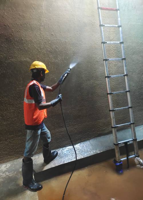Underground tank cleaning services